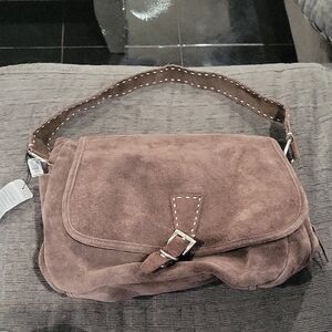 Brown Suede Women's Bag